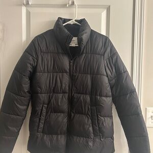 Black puffer jacket
